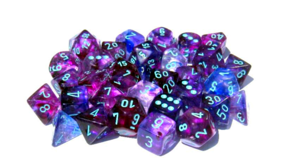 Chessex: D6  Nebula™ Dice sets - 16mm | L.A. Mood Comics and Games