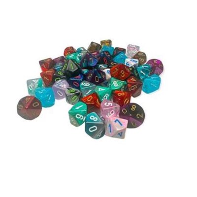 Dice Mini Polyhedral: Bag of 50 Assorted D10 | L.A. Mood Comics and Games