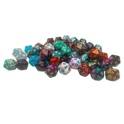 Dice Mini Polyhedral: Bag of 50 Assorted D20 | L.A. Mood Comics and Games