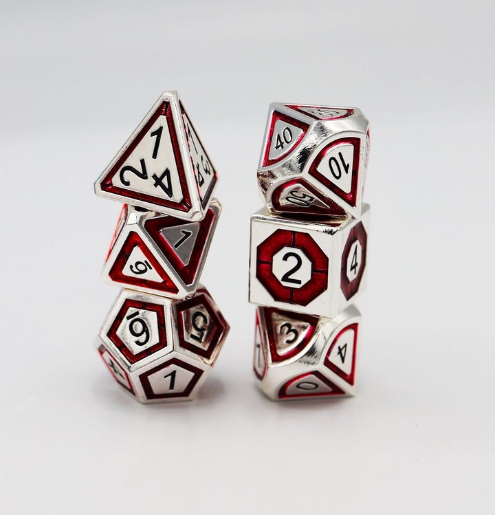 SILVER AND CRIMSON COMPASS RPG SET | L.A. Mood Comics and Games
