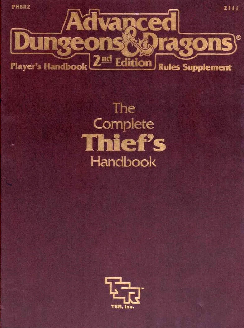 AD&D 2nd Ed. - The Complete Thief's Handbook (USED) | L.A. Mood Comics and Games