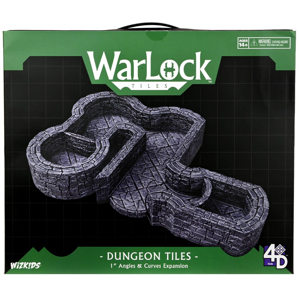 Dungeons & Dragons: Warlock Tiles Exp. Pack: 1" Dungeon Angles & Curves | L.A. Mood Comics and Games