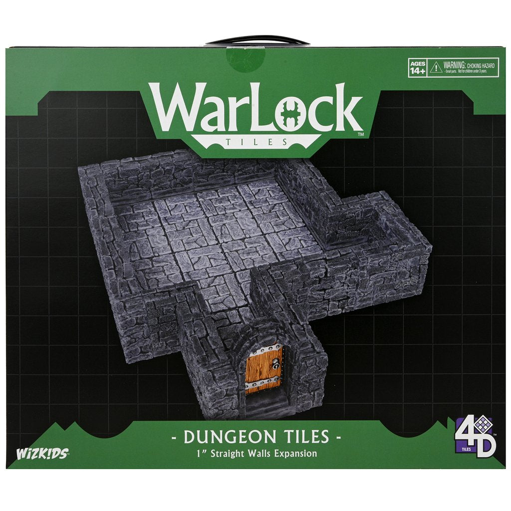 Dungeons & Dragons: Warlock Tiles Exp. Pack: 1" Dungeon Straight Walls | L.A. Mood Comics and Games