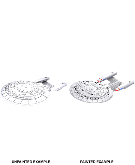 Star Trek: Deep Cuts Unpainted Miniatures: Galaxy Class | L.A. Mood Comics and Games