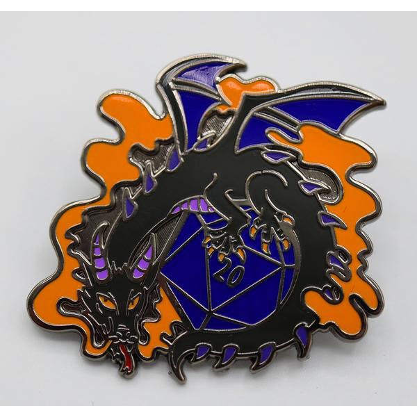 Dice Dragons Pin: Smoke | L.A. Mood Comics and Games
