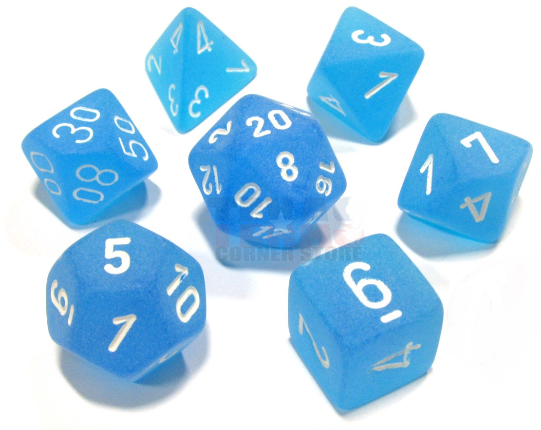 Chessex: Frosted™ Polyhedral Dice Set | L.A. Mood Comics and Games