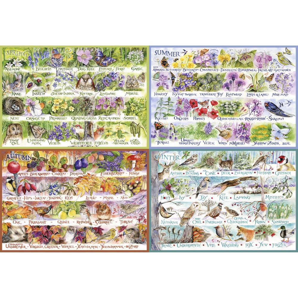 Puzzle: Woodland Seasons (2000pc) | L.A. Mood Comics and Games