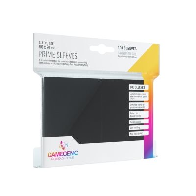 Sleeves: Gamegenic Prime Sleeves: Black (100) | L.A. Mood Comics and Games