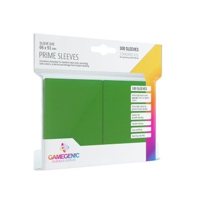 Sleeves: Gamegenic Prime Sleeves: Green (100) | L.A. Mood Comics and Games