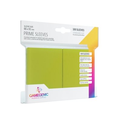 Sleeves: Gamegenic Prime Sleeves: Lime (100) | L.A. Mood Comics and Games