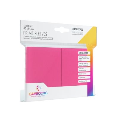 Sleeves: Gamegenic Prime Sleeves: Pink (100) | L.A. Mood Comics and Games