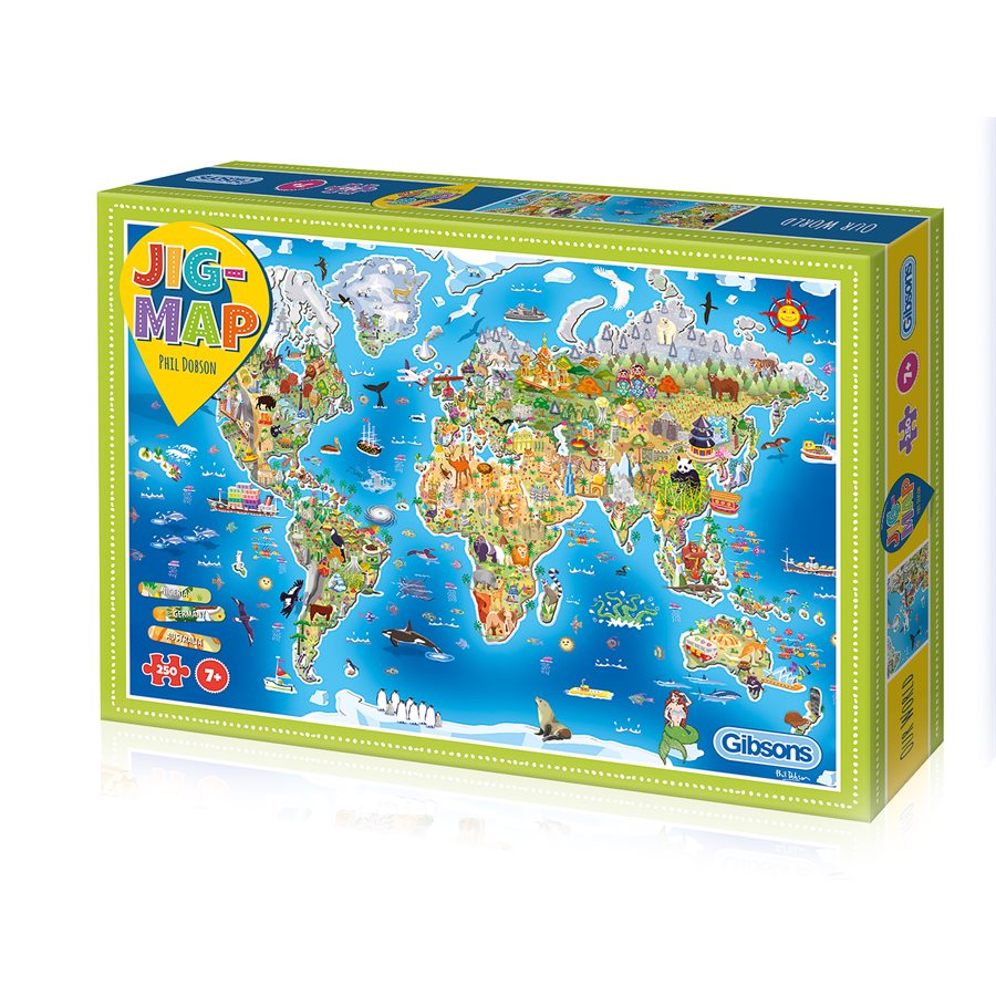 Puzzle 250 Piece: Jig-Map | L.A. Mood Comics and Games