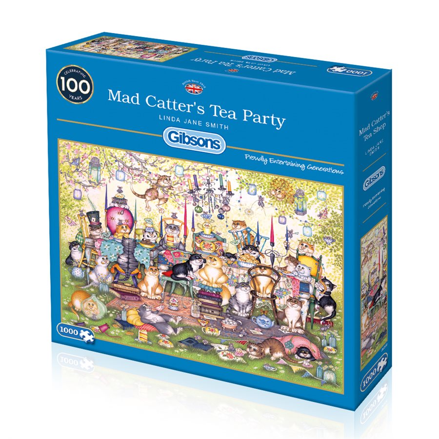 Puzzle: 1000 Mad Catter's Tea Party | L.A. Mood Comics and Games