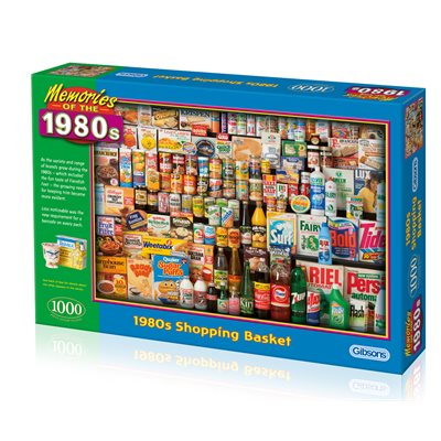 Puzzle: 1000 1980's Shopping Basket | L.A. Mood Comics and Games