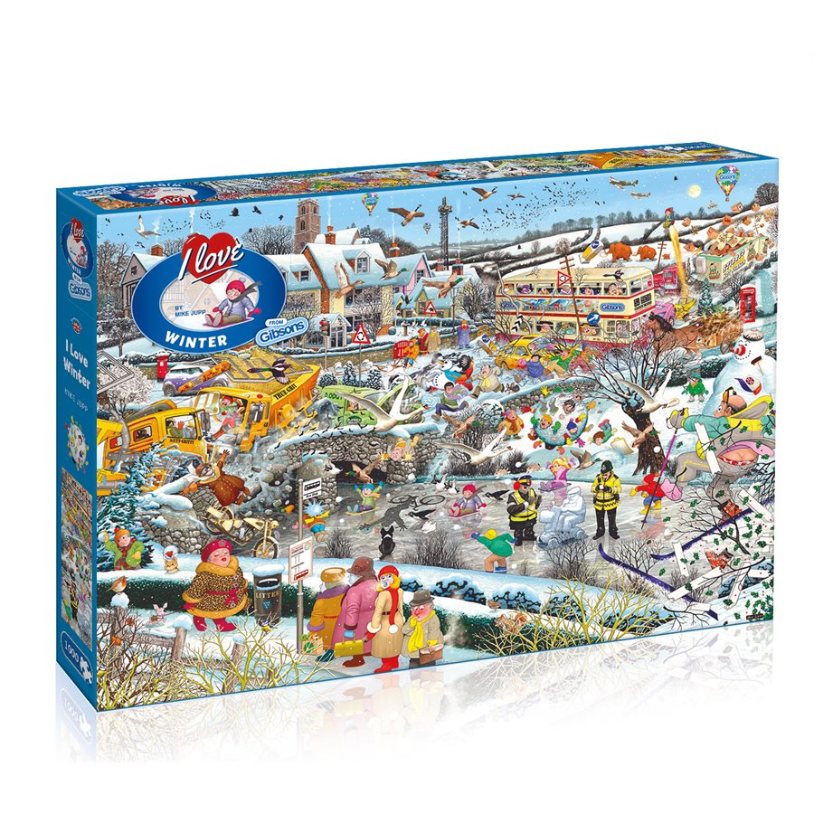 Puzzle: 1000 I Love Winter | L.A. Mood Comics and Games