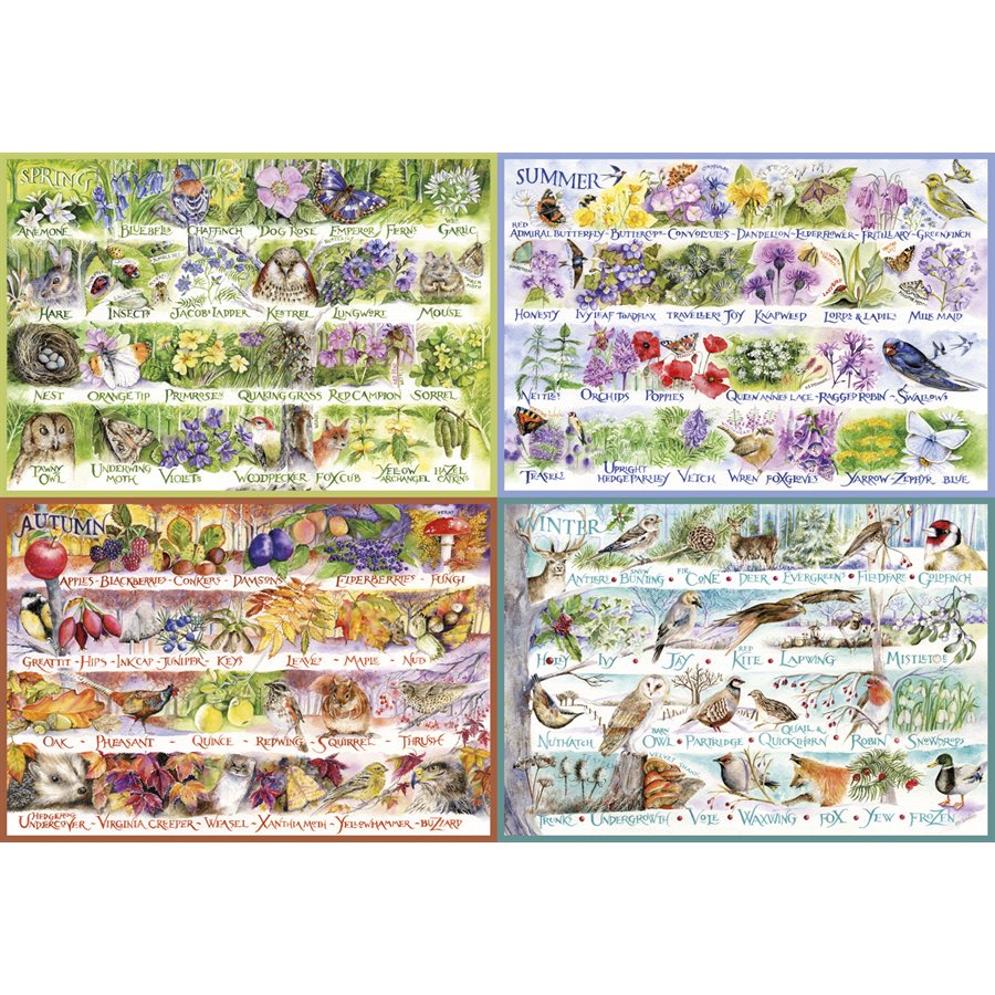 Puzzle: 2000 Woodland Seasons | L.A. Mood Comics and Games