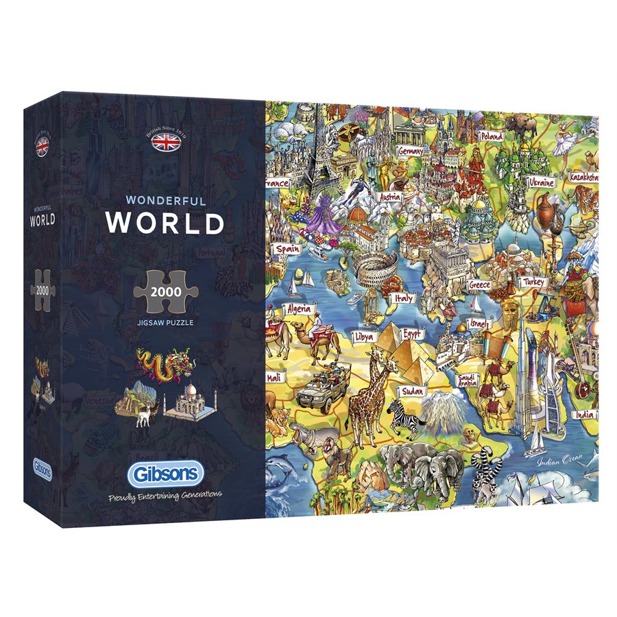 Puzzle: 2000 Wonderful World | L.A. Mood Comics and Games