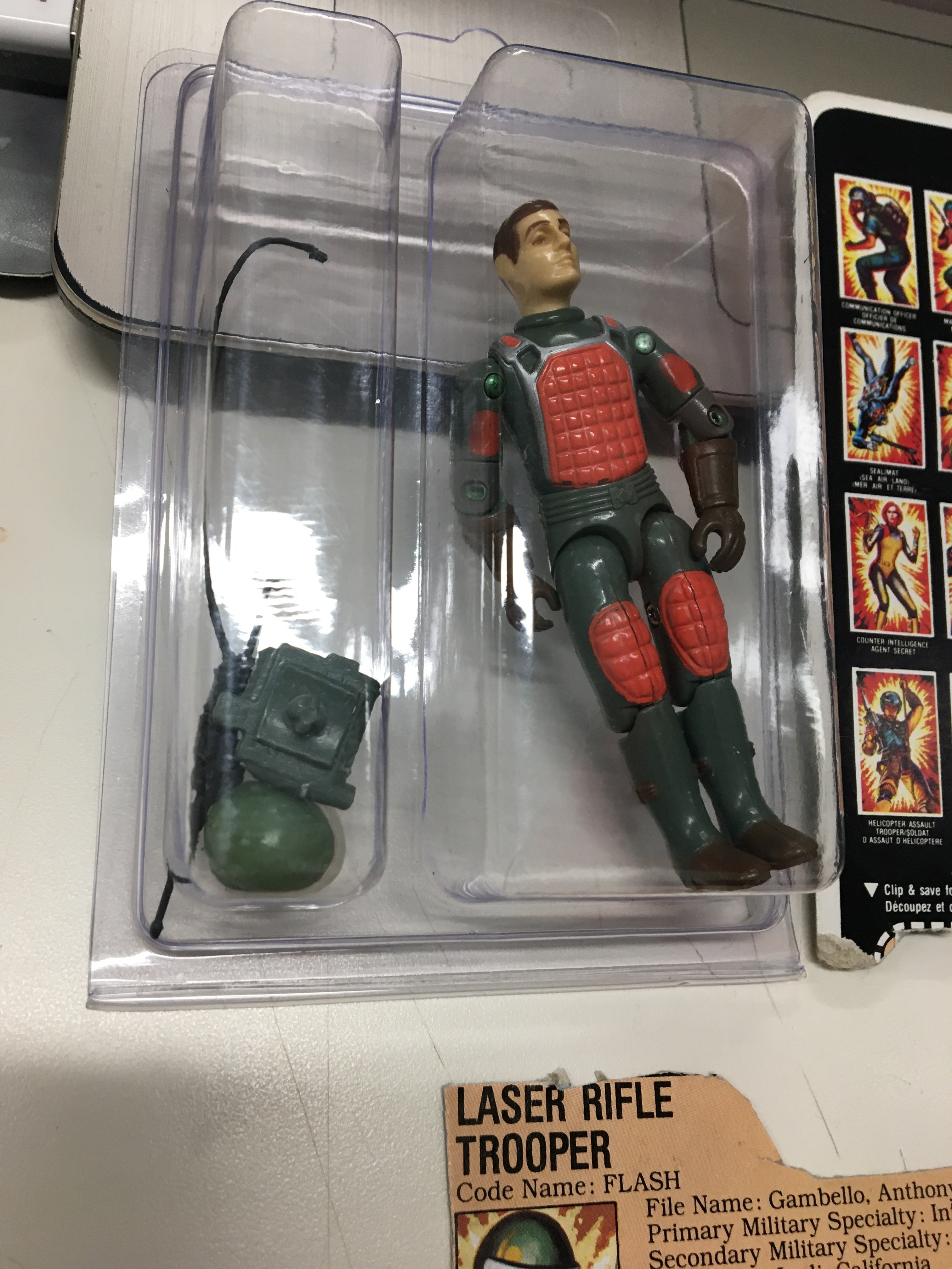 GI JOE 1982 Flash Laser Rifle Trooper V1 100% COMPLETE Hasbro action figure | L.A. Mood Comics and Games