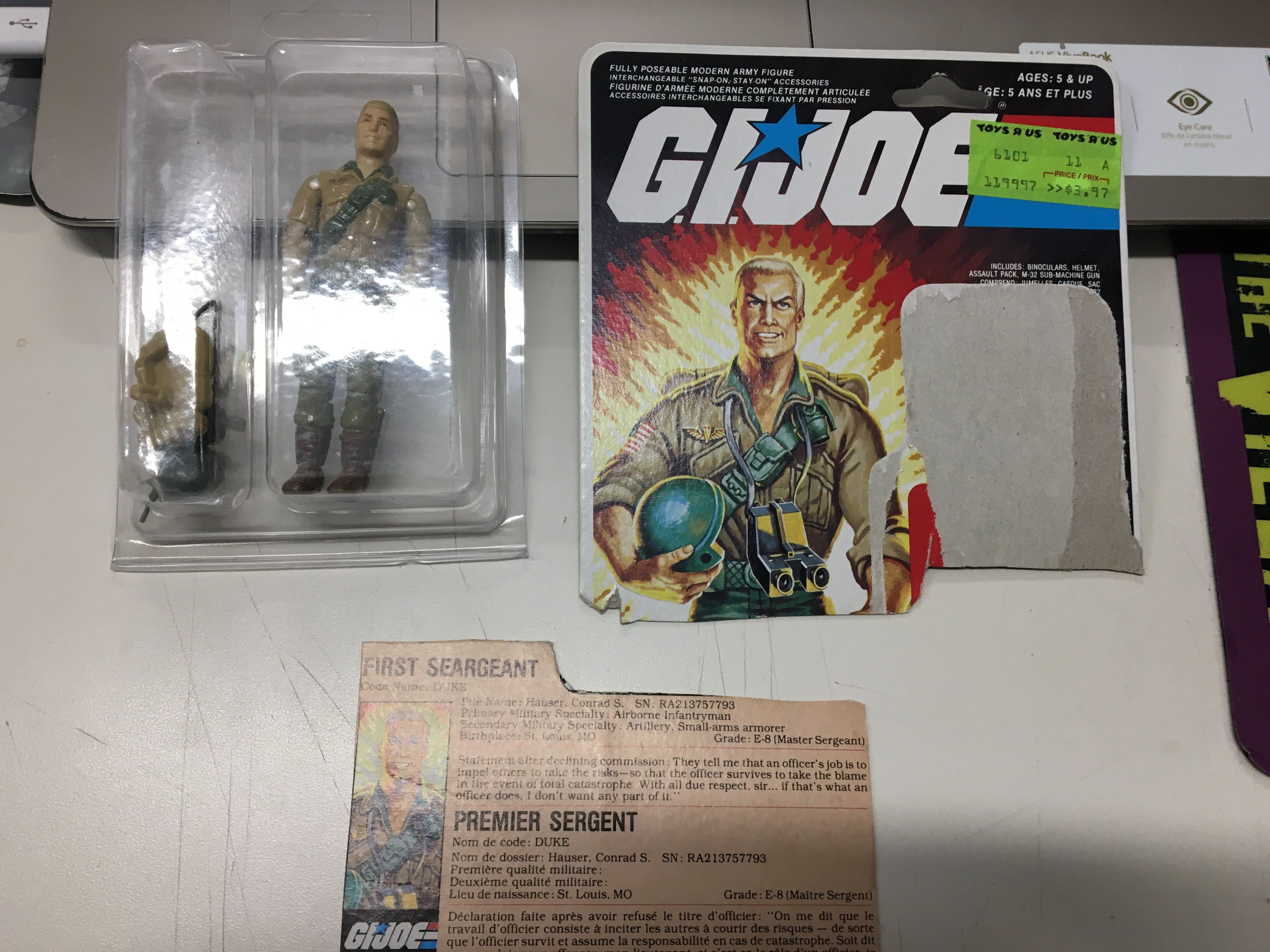 GI JOE 1982 First Seargent V1 100% COMPLETE Hasbro action figure | L.A. Mood Comics and Games