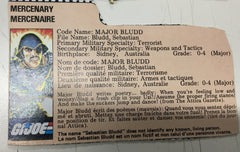 GI JOE 1982 Mercenary Major Bludd V1 100% COMPLETE Hasbro action figure | L.A. Mood Comics and Games