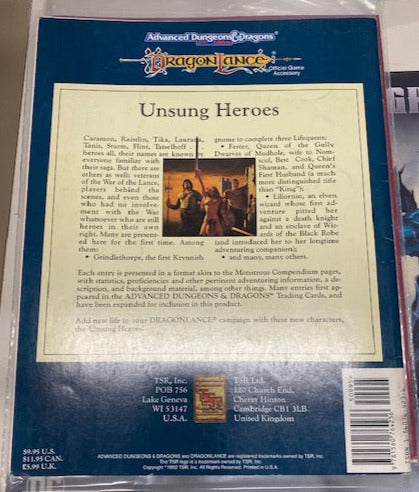 Dragonlance: Unsung Heroes AD&D 2nd Edition | L.A. Mood Comics and Games