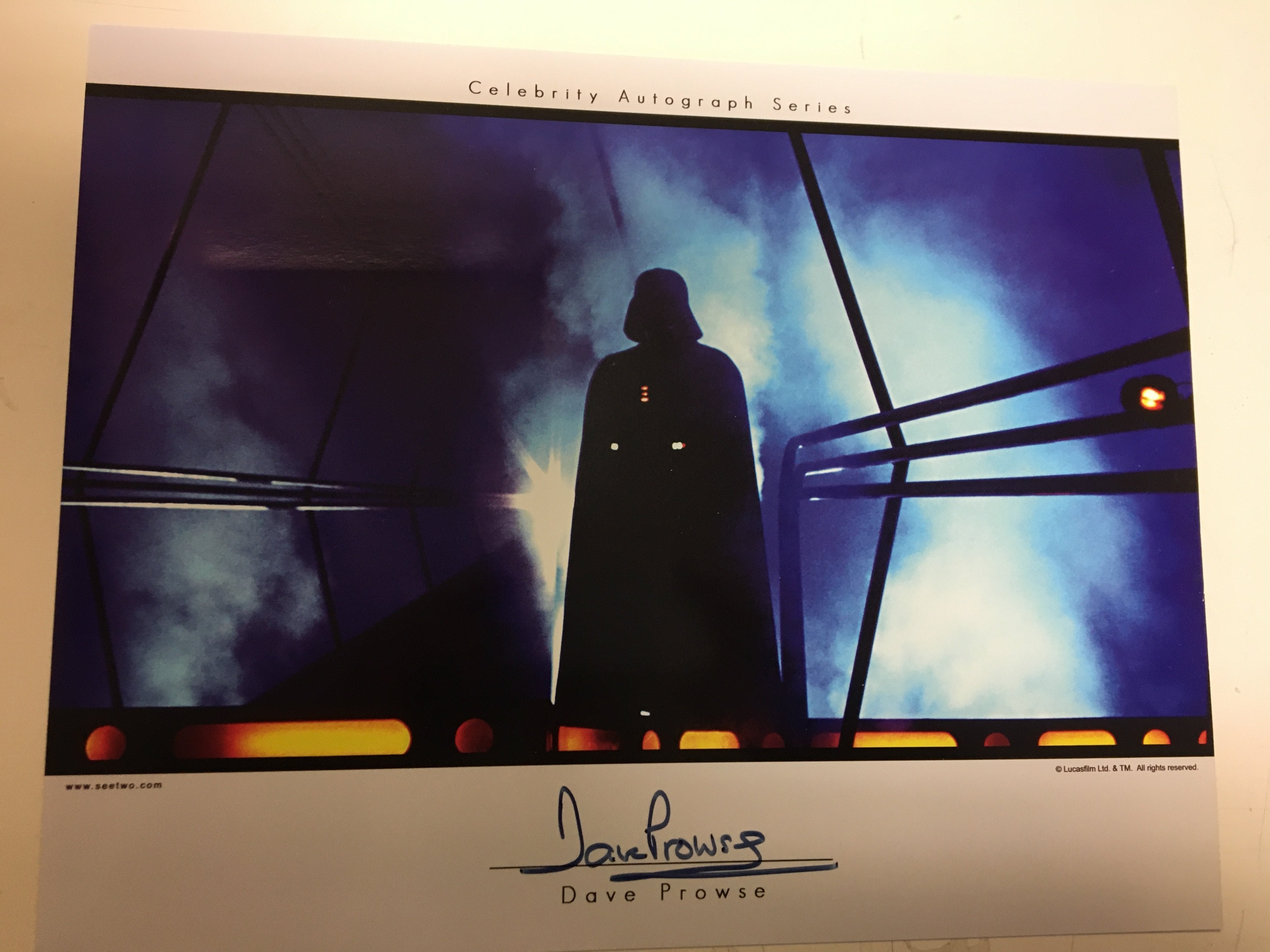 STAR WARS DAVID PROWSE DARTH VADER THEATRE WIDE SIGNED PHOTO | L.A. Mood Comics and Games