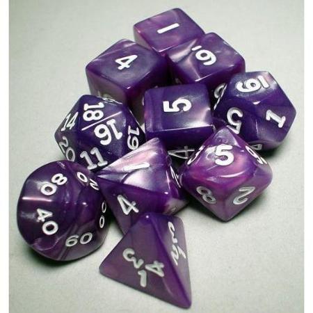 Pearl: 10Pc Purple / White (PLUG TOP) | L.A. Mood Comics and Games