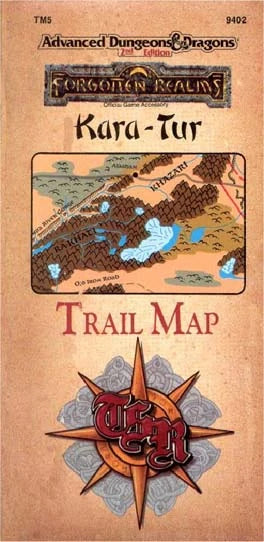 AD&D 2nd Ed. - Forgotten Realms: Kara-Tur Trail Map (USED) | L.A. Mood Comics and Games