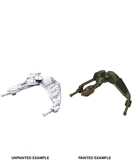 Star Trek: Deep Cuts Unpainted Miniatures: Klingon Bird-of-Prey | L.A. Mood Comics and Games