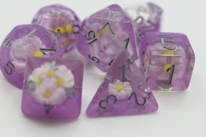 Lazy Daisy 7pc Dice Set | L.A. Mood Comics and Games