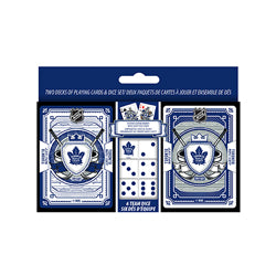 NHL 2PK CARDS & DICE SET MAPLE LEAFS | L.A. Mood Comics and Games