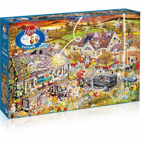 Puzzle: I Love Autumn (1000pc) | L.A. Mood Comics and Games