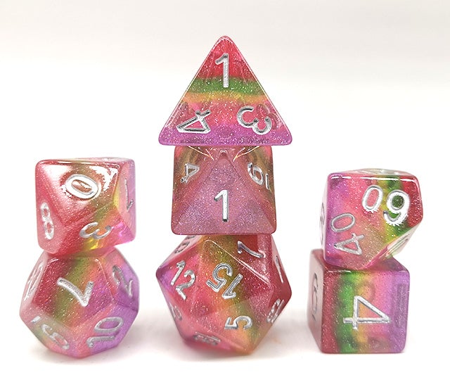 Pastel Lollipop 7pc Dice Set | L.A. Mood Comics and Games