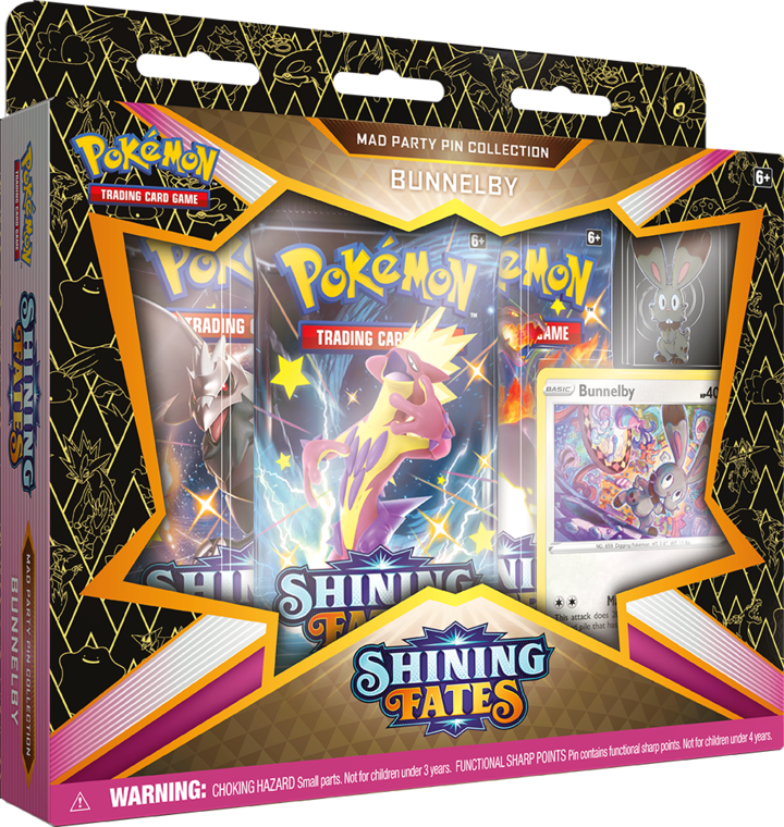 POKEMON - SHINING FATES - MAD PARTY PIN COLLECTION | L.A. Mood Comics and Games