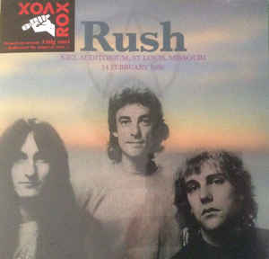 Rush - Kiel Auditorium, St Louis, Missouri, 14 February 1980 (2x Vinyl LP USED) | L.A. Mood Comics and Games