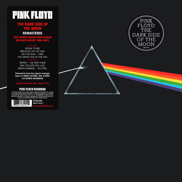 Pink Floyd - The Dark Side of the Moon (Remastered 180g Vinyl) | L.A. Mood Comics and Games