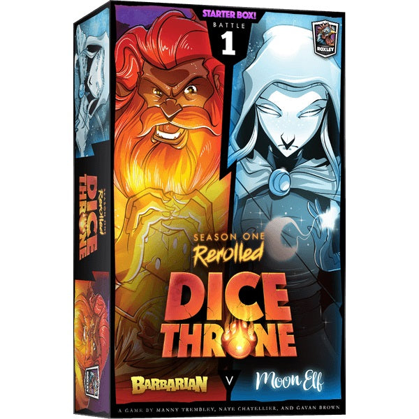 Dice Throne: Season One Rerolled: Barbarian vs. Moon Elf | L.A. Mood Comics and Games