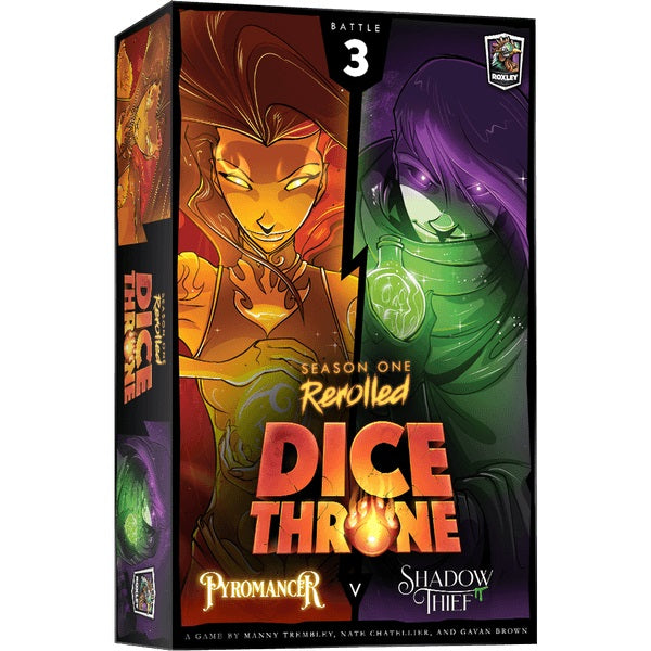Dice Throne: Season One: Pyromancer vs. Shadow Thief | L.A. Mood Comics and Games
