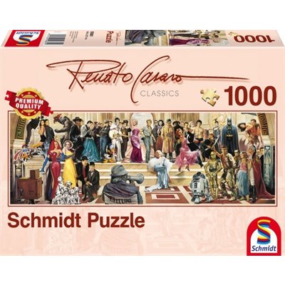 Puzzle: 1000 100 years of Film Panoramic | L.A. Mood Comics and Games