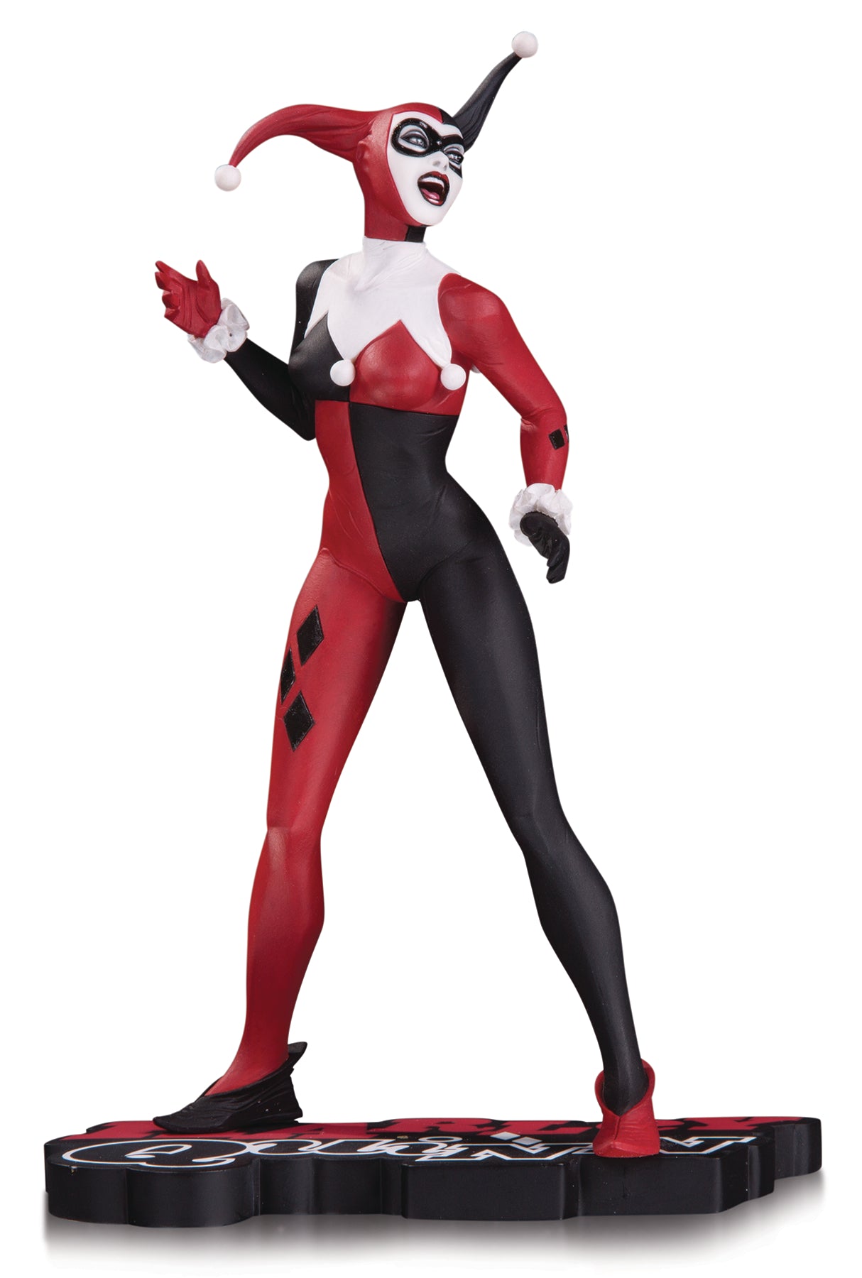 HARLEY QUINN RED WHITE & BLACK STATUE BY JAE LEE | L.A. Mood Comics and Games