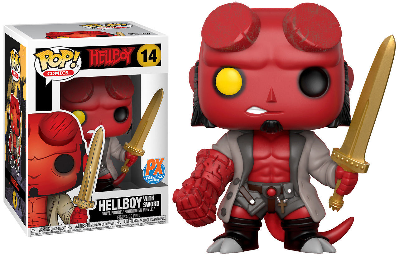 POP HELLBOY W/EXCALIBUR PX VINYL FIGURE (C: 1-1-2) | L.A. Mood Comics and Games