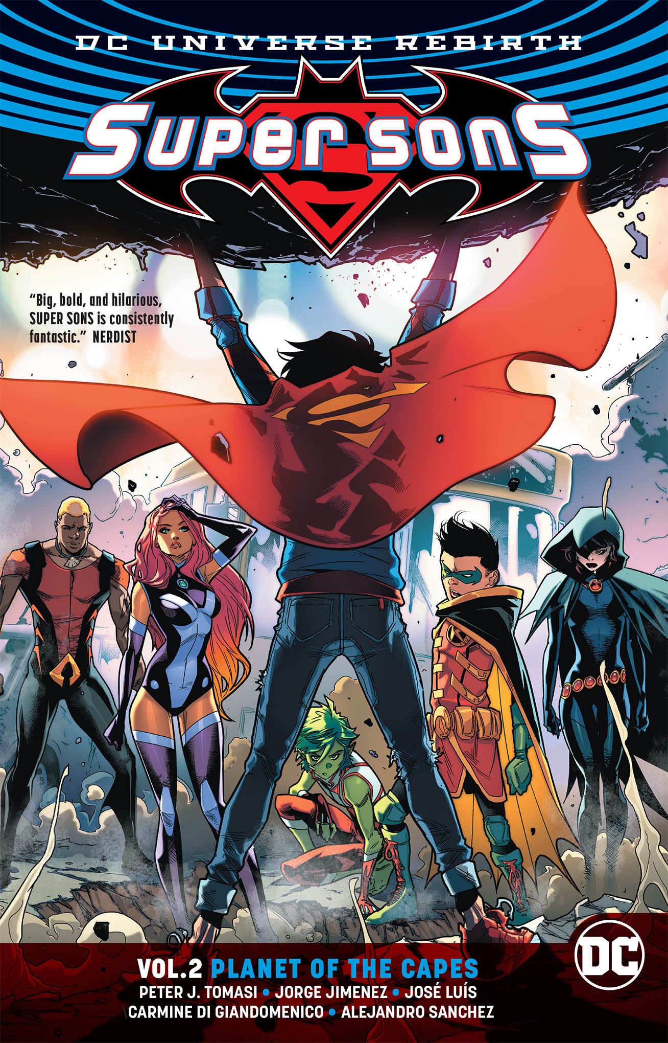 SUPER SONS TP VOL 02 PLANET OF THE CAPES REBIRTH | L.A. Mood Comics and Games