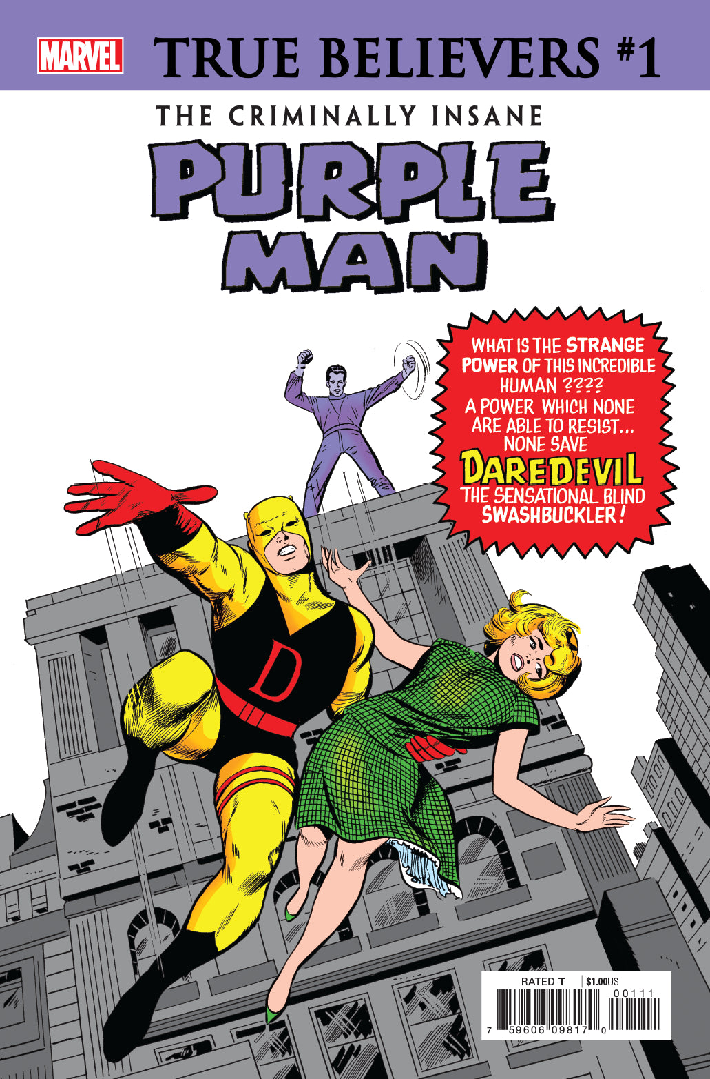 TRUE BELIEVERS CRIMINALLY INSANE PURPLE MAN #1 | L.A. Mood Comics and Games