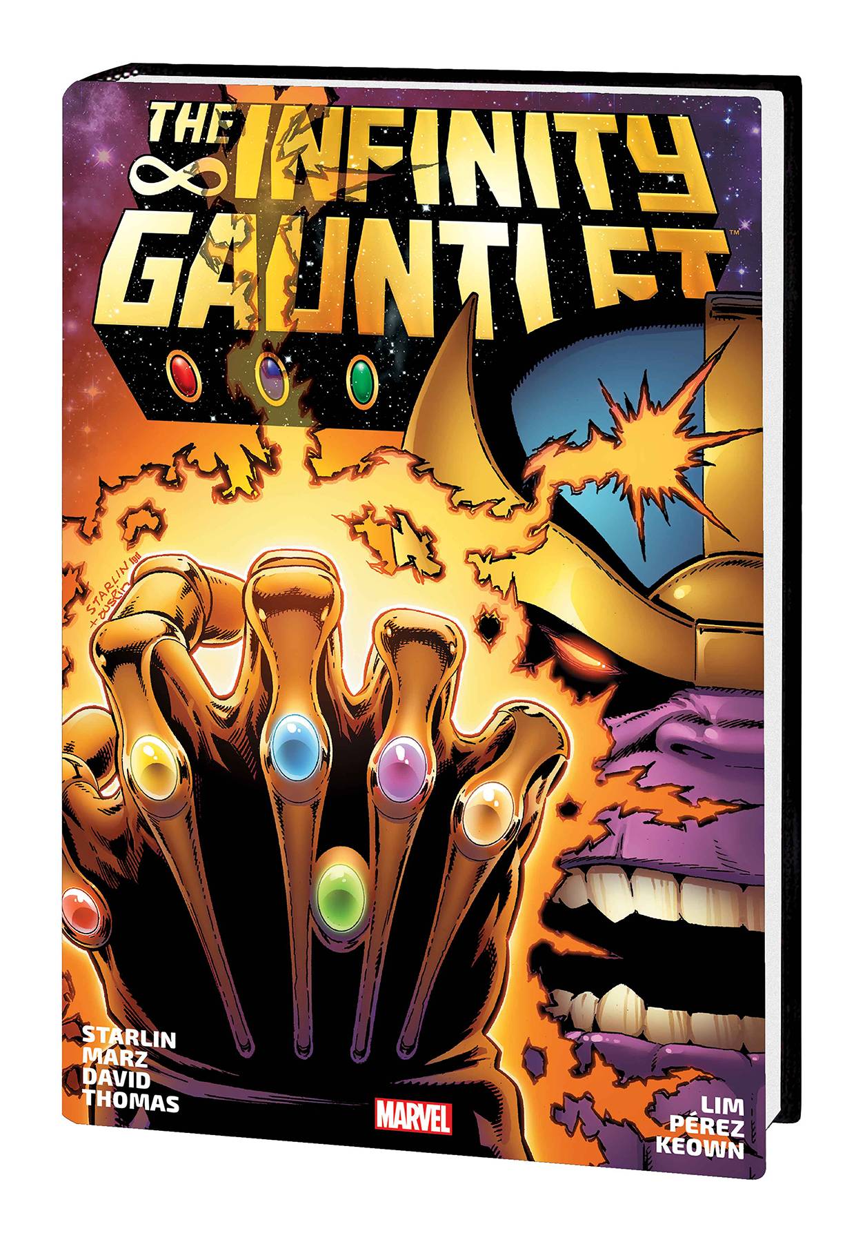 INFINITY GAUNTLET OMNIBUS HC PEREZ CVR NEW PTG | L.A. Mood Comics and Games