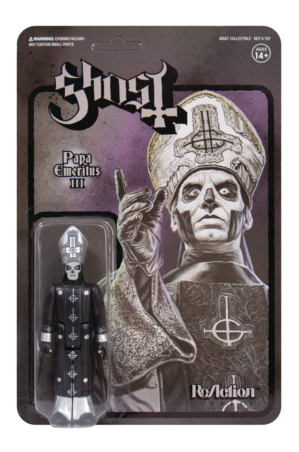 GHOST PAPA EMERITUS BLACK METAL VERSION REACTION FIG (NET) ( | L.A. Mood Comics and Games