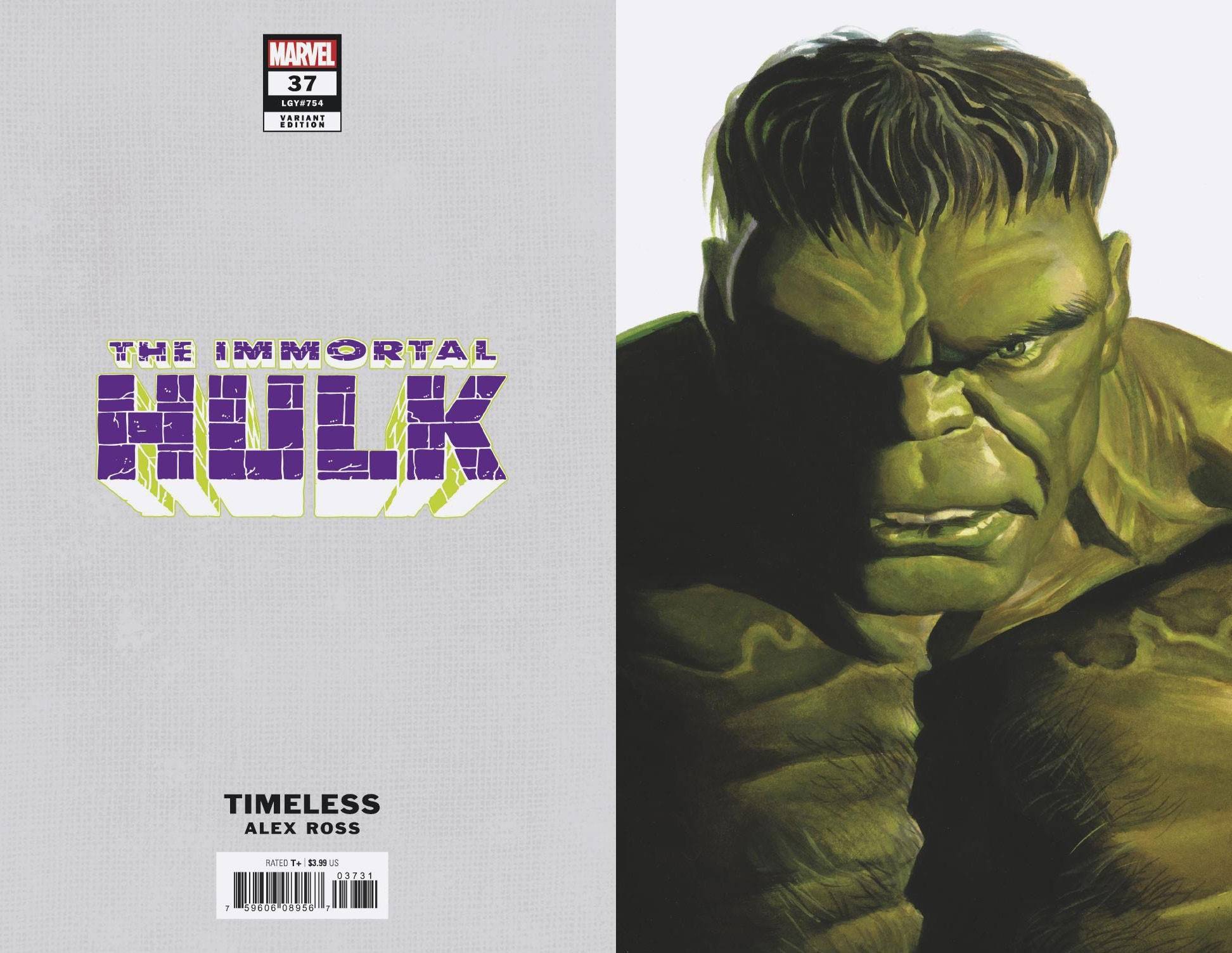 IMMORTAL HULK #37 ALEX ROSS HULK TIMELESS VAR | L.A. Mood Comics and Games