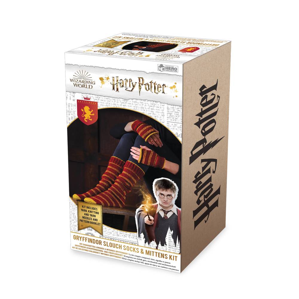HP KNIT KITS GRYFFINDOR FINGERLESS MITTENS AND SOCKS KIT (C: | L.A. Mood Comics and Games