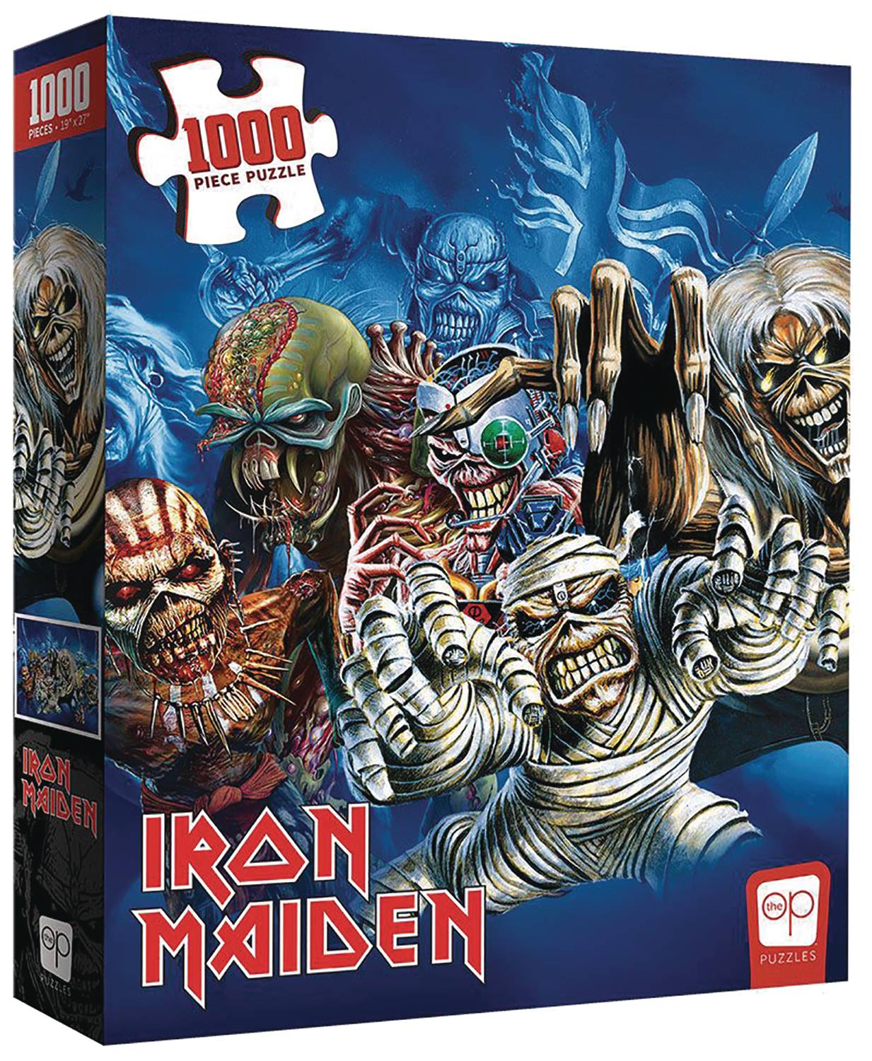 IRON MAIDEN FACES OF EDDIE 1000 PC PUZZLE (C: 0-1-2) | L.A. Mood Comics and Games