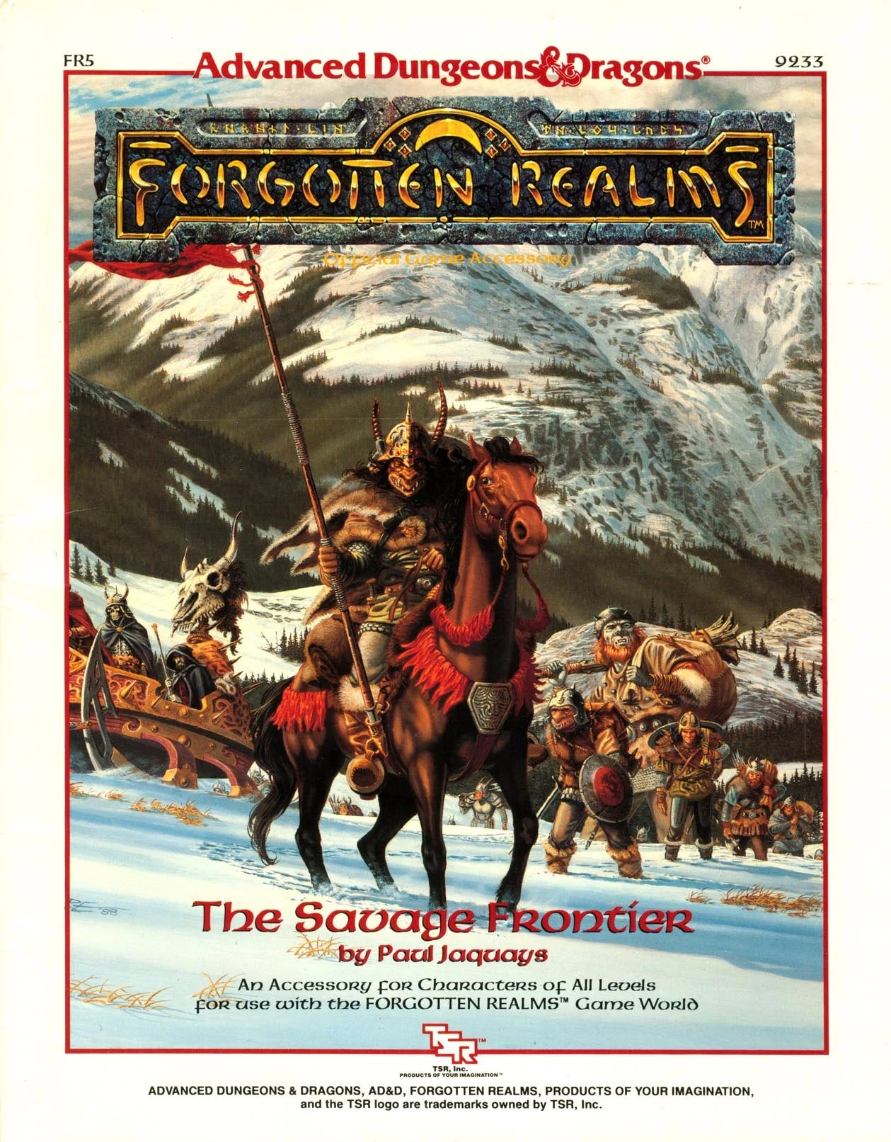 AD&D Forgotten Realms - The Savage Frontier (USED NO MAP) | L.A. Mood Comics and Games