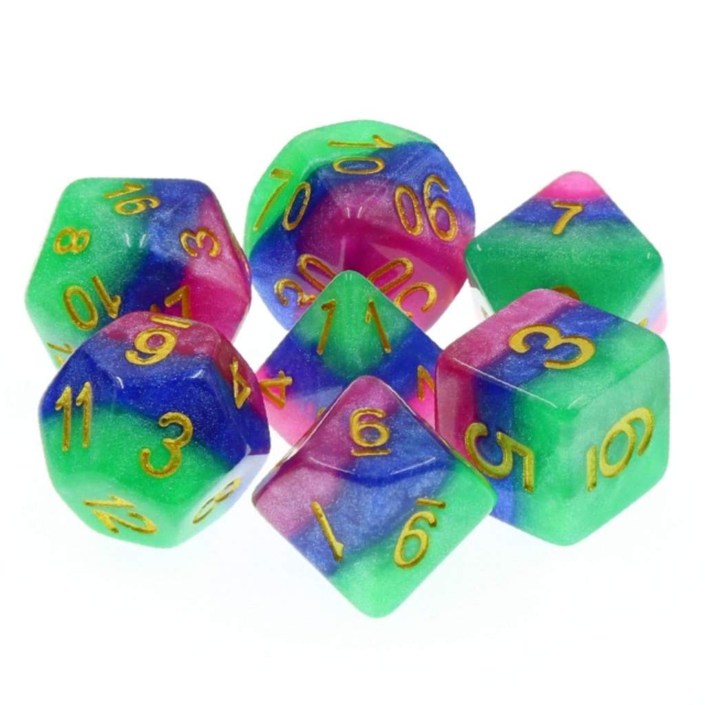 RPG Dice Set - Jester's Gambit | L.A. Mood Comics and Games